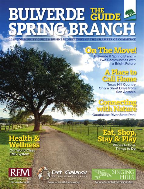 bulverde spring branch  guide  chamber marketing partners