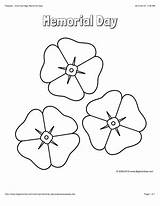Anzac Template Poppy Poppies Coloring Color Colouring Pages Flower Sheets Memorial Printable Activities Remembrance Kids Bigactivities Veterans Flowers School sketch template