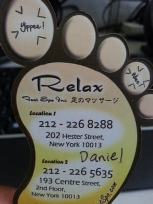 relax foot spa massage  italy  york ny yelp