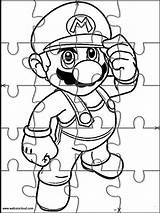 Mario Bros Puzzles Printable Jigsaw Puzzle Cut Kids Drawing Pages Websincloud Super Games Puppet Activities Coloring Getdrawings Mariobros Kart sketch template