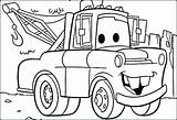 Coloring Pages Cars Mcqueen Lightning Car Disney Pixar Mater Tow Colouring Drawing Movie Funny Print Printable Exotic Pdf Color Kids sketch template