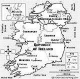 Ireland Coloring Map Kids Activity Quiz Printout Enchantedlearning Color Maps Activities Pages Europe Geography Continent Irish Republic Worksheets Study Patrick sketch template