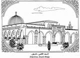Masjid Nabawi Template Coloring Pages Sketch sketch template