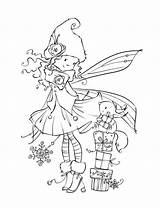 Stamps Coloring Digital Pages Marina Fedotova Cute Christmas Drawings Sprites Digi Line Color Illustrations Sheets Faeries Fairies Clipart Book Whimsy sketch template
