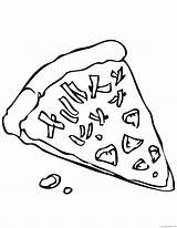 Pizza Coloring Pages Slice Printable Cheese Kids Color Drawing Coloring4free Clipart Cliparts Steve Colouring Swiss Draw Sheet Getdrawings Getcolorings Pineapple sketch template