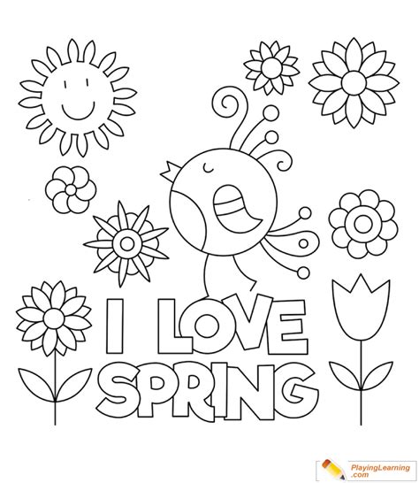 spring printables coloring pages