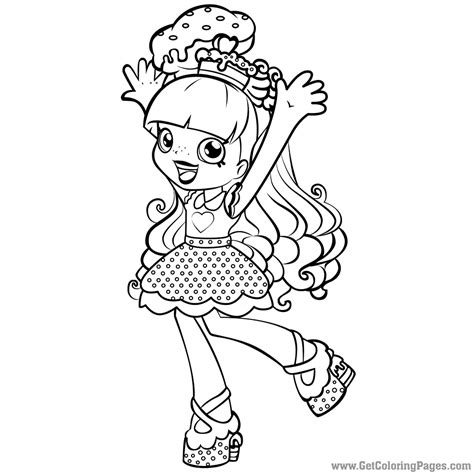 shopkins dolls coloring pages  getdrawings