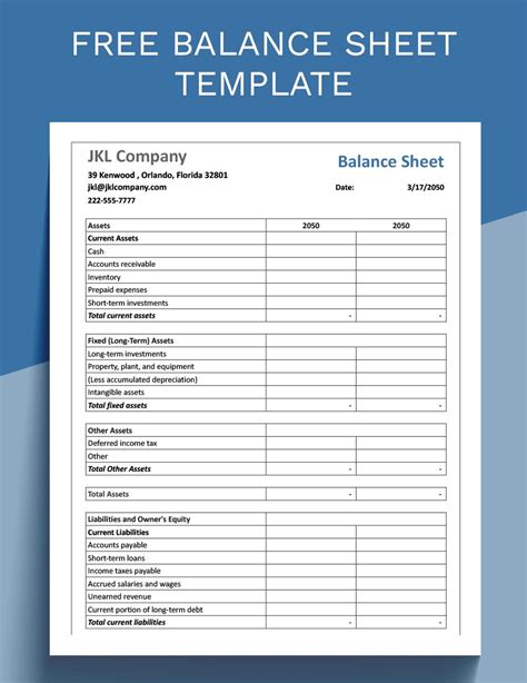 balance sheet template google docs google sheets excel word