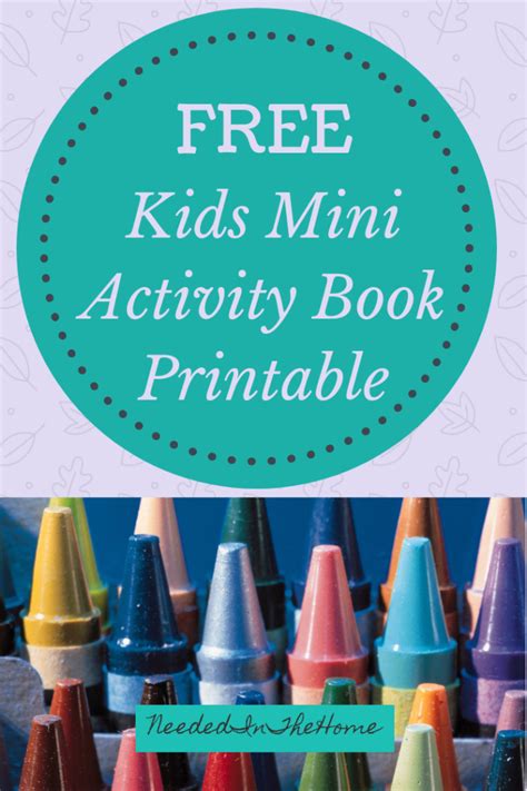 page kids activity book printable  home school activities