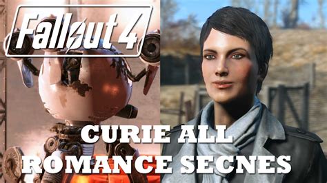 Fallout 4 All Curie Romance Scenes Sex Scene Youtube