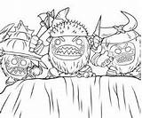 Coloring Moana Lava Monster Pages Template sketch template
