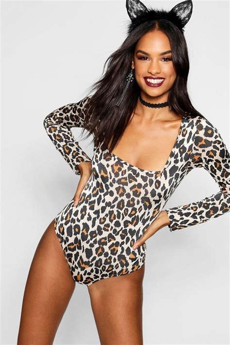 hualong sexy women long sleeve leopard print bodysuit