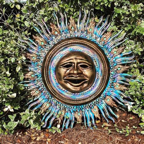 large metal sun wall art ethans courtyard  patio