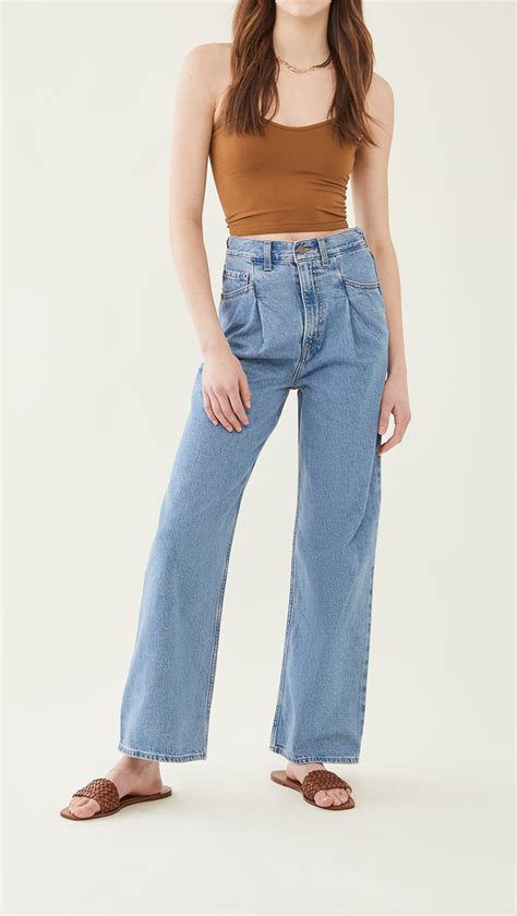 baggy jeans  trendy loose fitting jeans  women