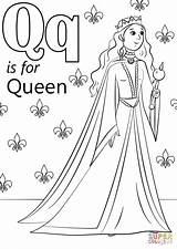 Queen Alphabet Worksheets Supercoloring Ius Drukuj sketch template