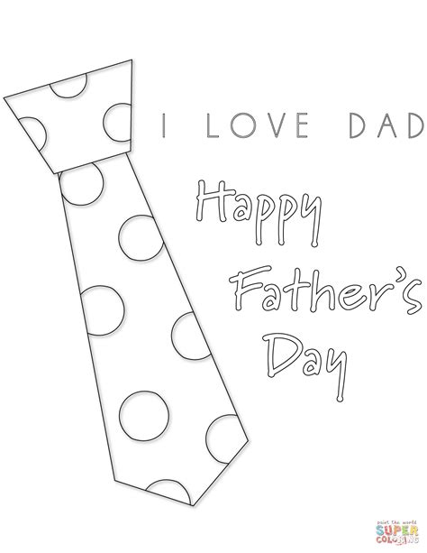 love dad coloring page  printable coloring pages