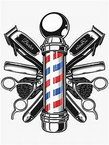 Barber Pole Shop Clippers Vintage Barbers Sticker Scissors Tools Hair Crossed Logo Clipart Redbubble Features Stylist Stickers Decor Amazon sketch template