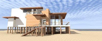 plan td ultra modern  bed beach home plan modern style house plans coastal house plans