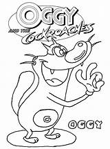 Oggy Cockroaches Ok Cucarachas Coloringonly sketch template