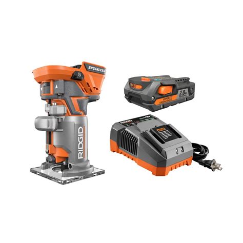 ridgid  volt brushless compact router kit rsb  home depot