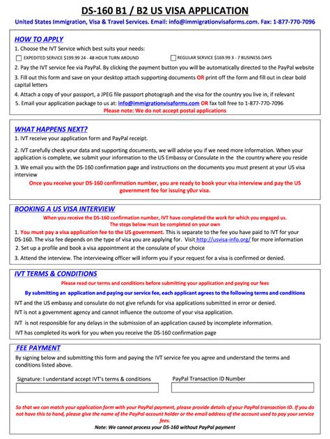 ds 160 blank form download word format fill out and sign printable