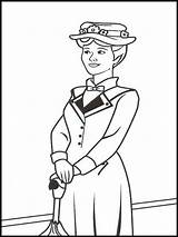 Poppins Mary sketch template