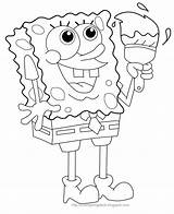 Coloring Pages Spongebob Sponge Games Drawing Ice Cream Quotes Kids Square Sea Colouring Bob Famous Sponges Color Printable Quotesgram Game sketch template