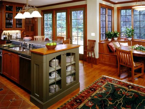 craftsman style kitchen cabinets hgtv pictures ideas hgtv