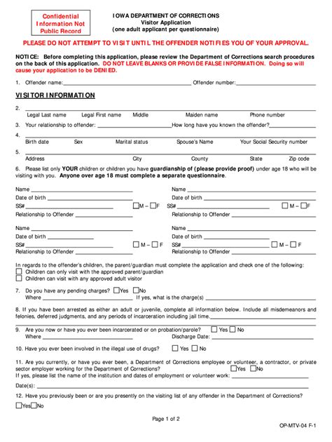 Iowa Visitation Forms Fill Out And Sign Printable Pdf Template Signnow
