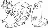 Larva Mewarnai Snail Coloringpagesfortoddlers Pintar sketch template