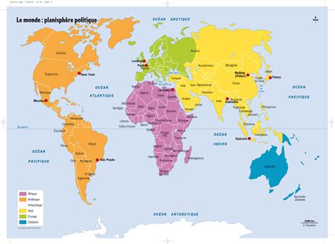 la carte politique du monde