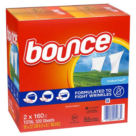 bounce dryer sheets outdoor fresh  count  pack cup  cheers