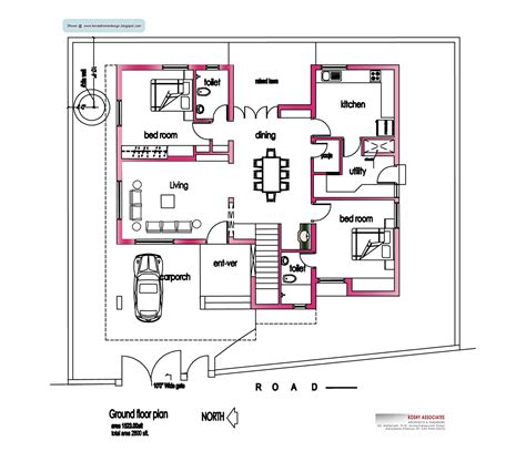 modern house plan  sq ft kerala home design  floor plans