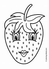 Erdbeere Malvorlagen Augen Fruchte Einfach sketch template