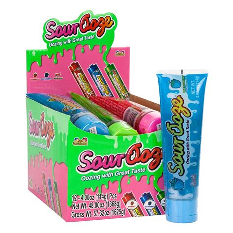 sour ooze tube squeeze candy  ounces  count mad al candy