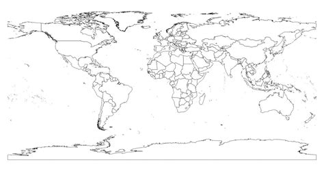 carte du monde vierge world map outline  printable world map images   finder