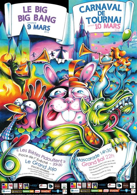 carn affiches carnaval de tournai  carnaval de tournai