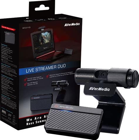 avermedia live streamer duo webcam bundle bo311d best buy