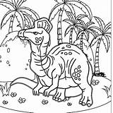 Lambeosaurus sketch template