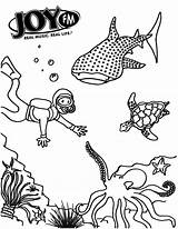Coloring Sheet Sheets Printable Underwater sketch template