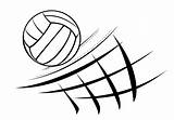 Volleyball  Name sketch template