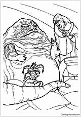 Jabba Hutt Pages Coloring Powerful Galaxy Gangsters Color Print sketch template