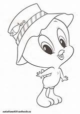 Looney Tunes Colorir Bony Bos Desenhos Sitters Piu Toons Dinokids Lapiz Tweety Bebé sketch template