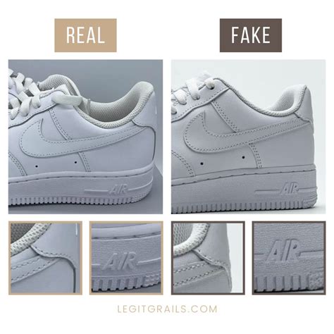 nike air force   fake  real      shoe effect