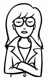Daria Coloring Pages Cartoon Painting Vinyl Decal Yeti Inspired Car Style Decals 90s Choose Board Colouring sketch template