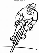 Ciclista Ciclismo Bicicletta sketch template