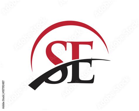 se red letter logo swoosh stock vector adobe stock