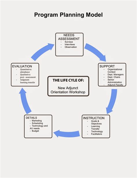 puddle  professional development completed program planning model