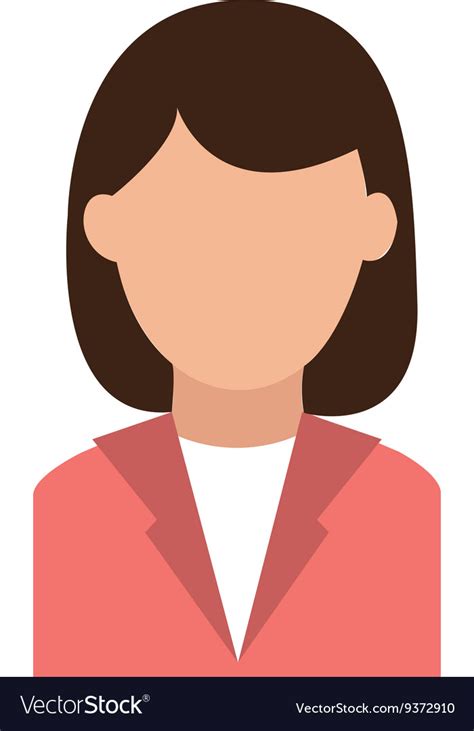 businesspeople design person icon flat  vector image