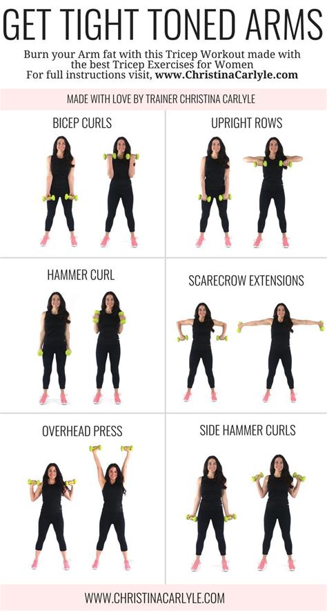 Arm Workout For Women That Want Tight Toned Arms Arm Workout Easy